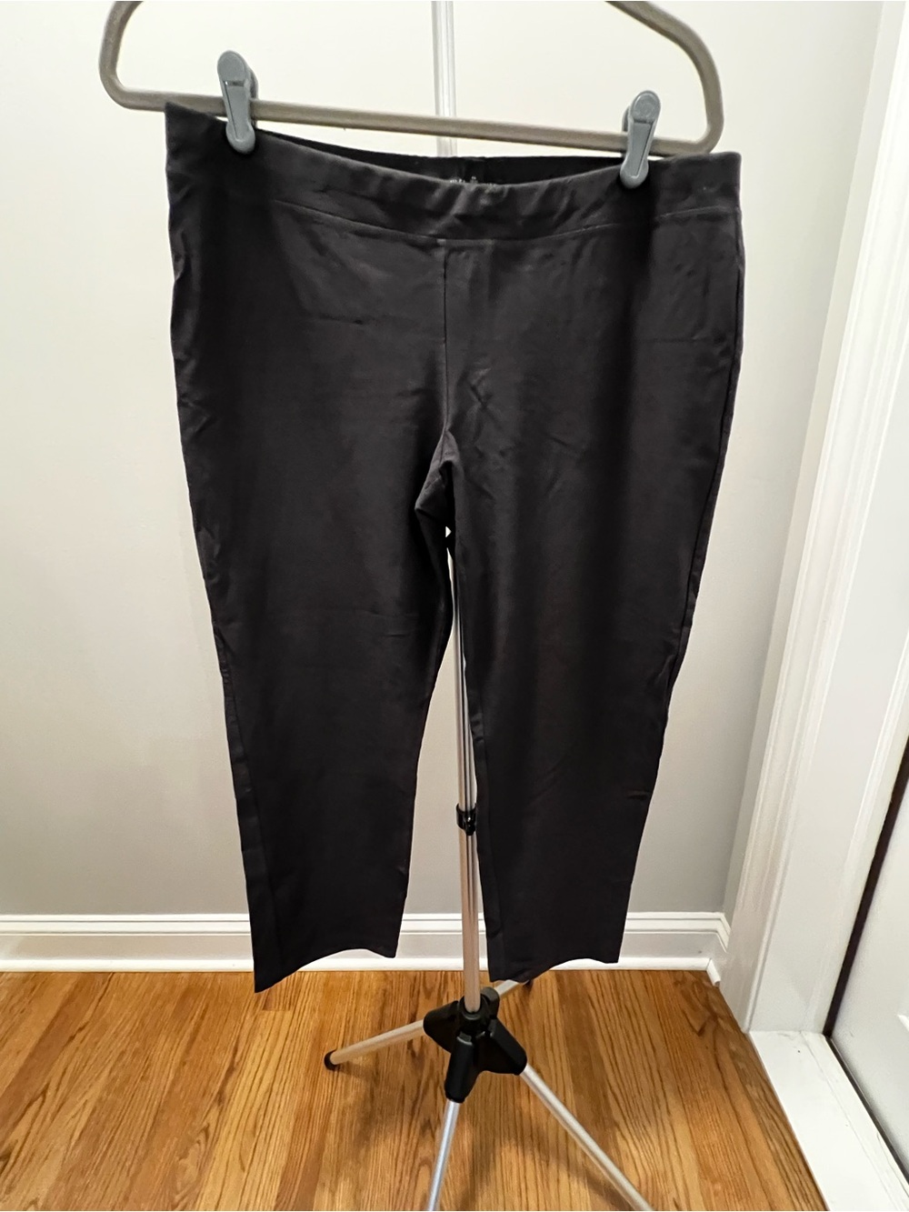 Eileen Fisher Black Cropped Ponte Pants